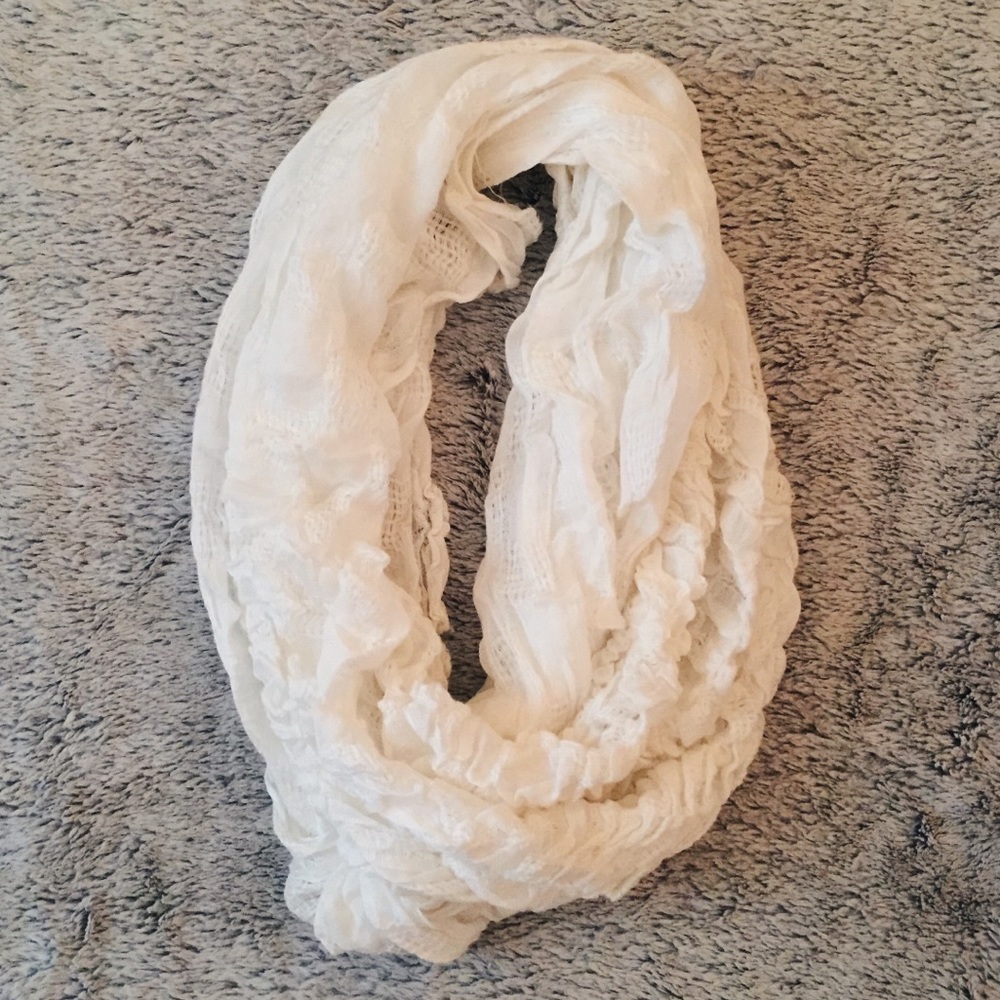 Cream Infinity Scarf
